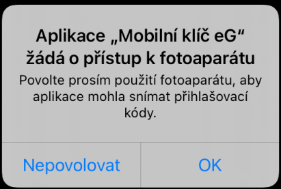 Povolení přístupu k fotoaparátu