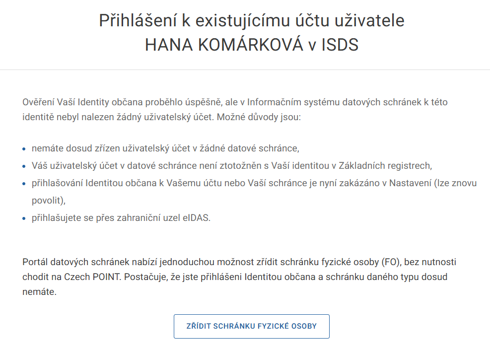informační text